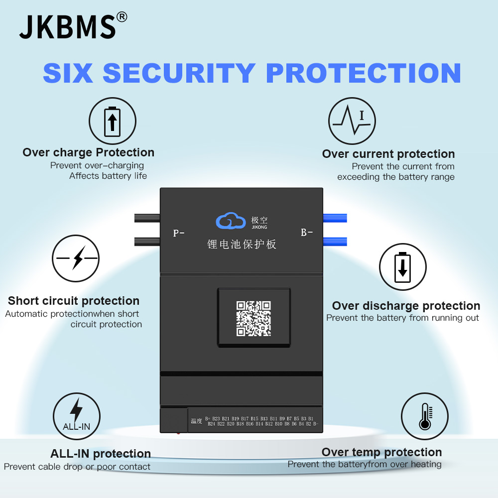JKBMS 12S 13S 14S 15S 16S 17S  – обзор и цена Lithium Battery 100Ah